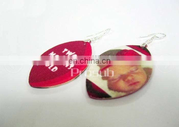 DIY sublimation heat transfer French fiber earrings