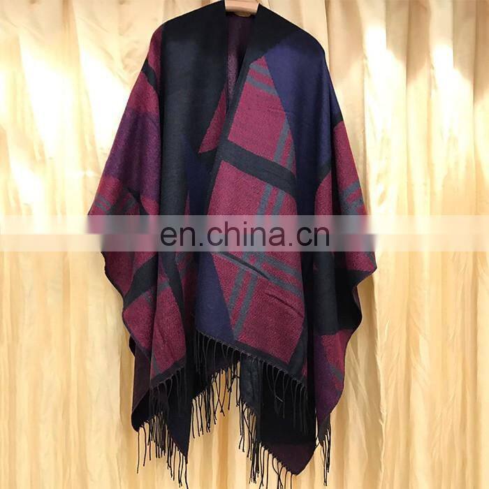 chinese wholesale suppliers ladies cashmere wraps fringe blanket geometry pattern kashmir winter shawls