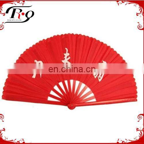 red chinese Wushu kungfu fans
