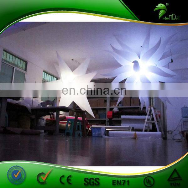 Giant Fairy Lights Outdoor Decor Balloon LED DJ Star Shape Night Light Projector Indoor Inflatable Ceiling Lamp