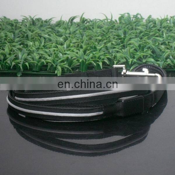 Popular electric flashing dog leash adjustable dog leash colorful leash