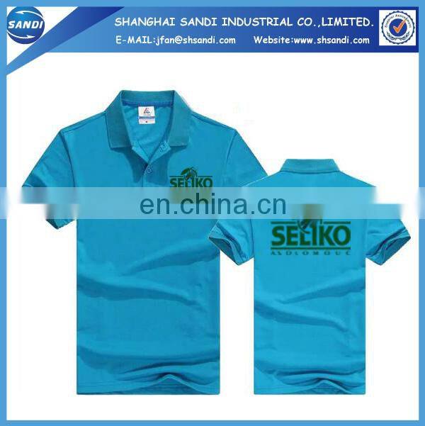Promotional custom golf mens polo shirt with logo