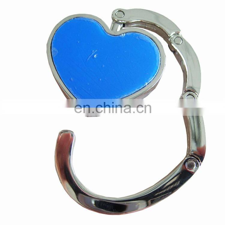 Custom foldable table bag hook hunger for ladies hand bag purse