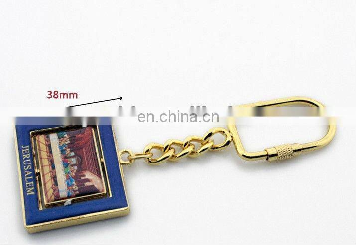 Rotable metal keychian Israel keychains