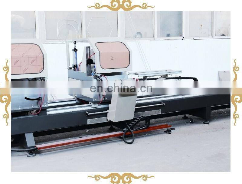Aluminum window cutting saw machine, double head cutting saw machine