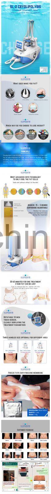 2019 double cryo liplysis fat freezing cryo lipolysis slimming device  for fat reduction
