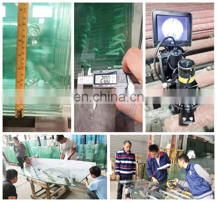 safety tempered toughened laminated glass for outdoor balcony railing handrail with aluminum and stainless steel fittings price