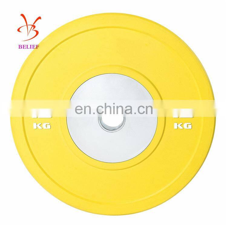 Olympics Barbell Weight Plates Rubber Gym Equipment