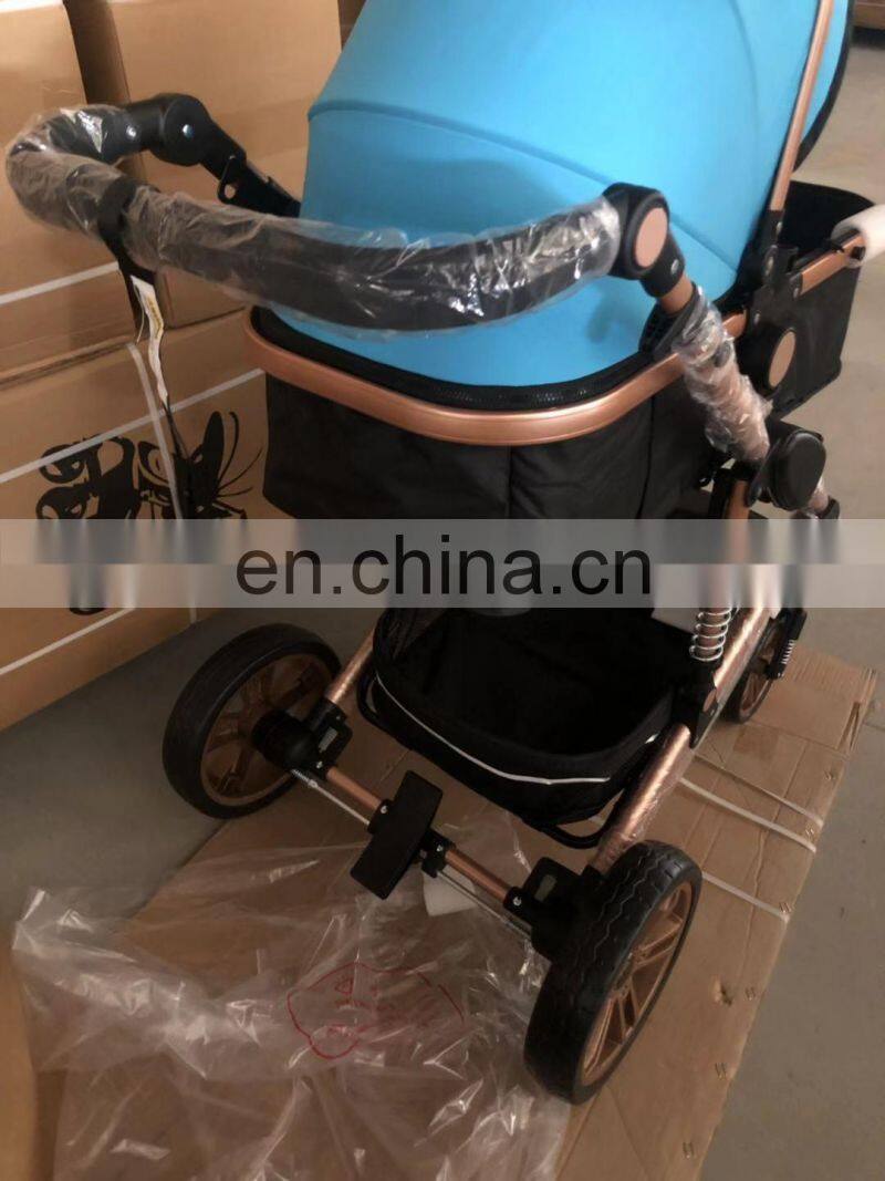 factory hot sale twin baby prams / double seats baby stroller / 600D Oxford fabric baby carriage with cheap price