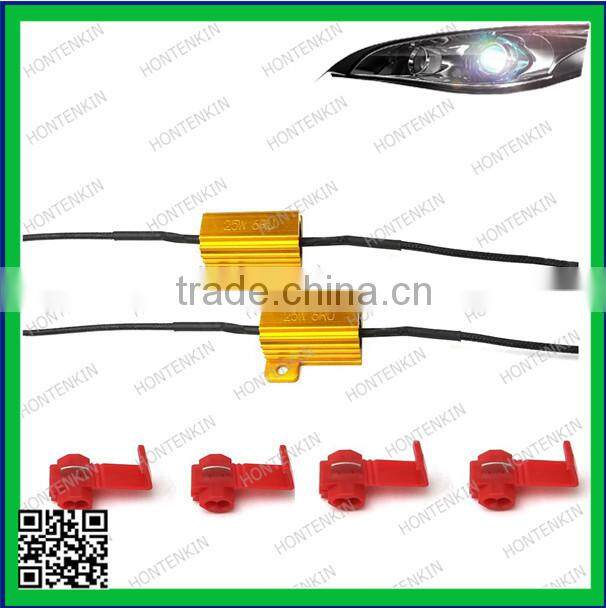 25W 6Ohm LED Load Resistors for LED License Plate Lights or LED Turn Signal Lights or DRL 25W 6Ohm LED Load Resistors