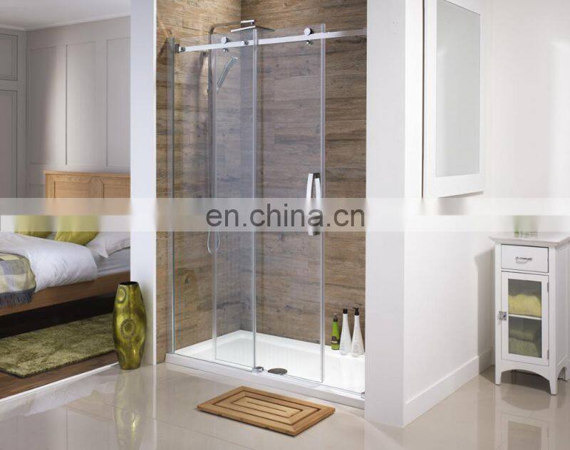 Plastic White Glass Shower Wheels Sliding Doors Rollers