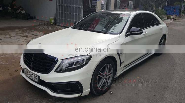 W222 WD full set fit for  S-CLASS W222 S350 S500 S550 changing into WD style W222 body kits