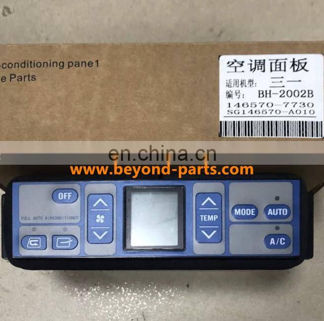 237040-0021 SY XCMC210 215 excavator air conditioner panel