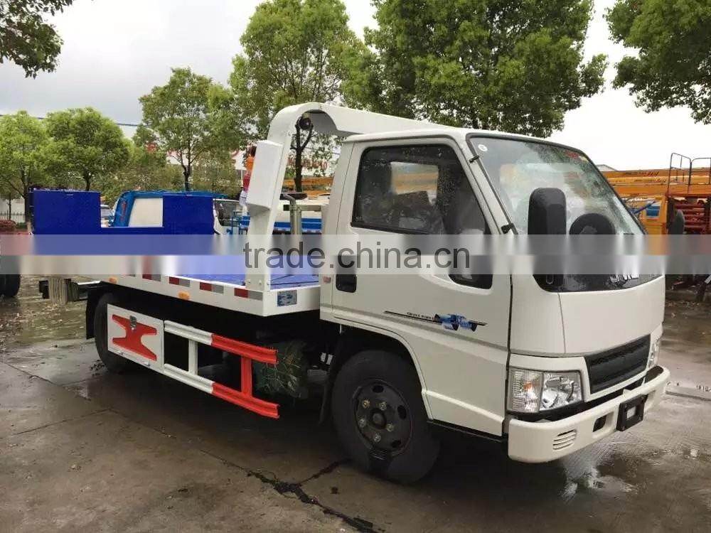 3ton small flatbed wrecker truck JMC