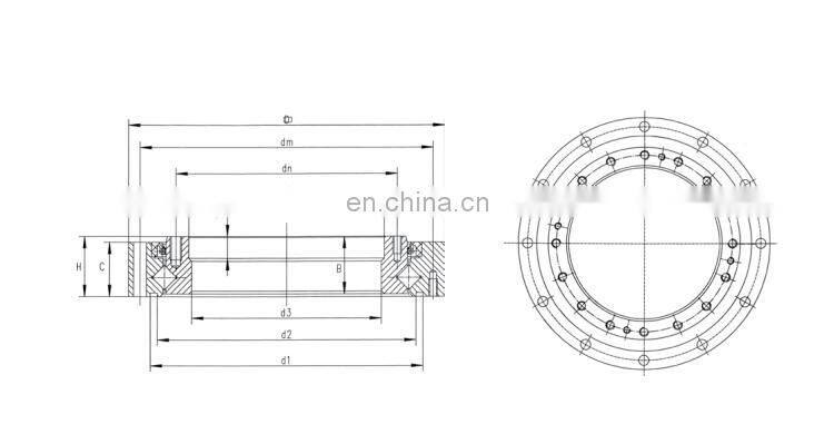 XRU32-142-SHF cross roller bearing reducer bearing gear box bearing SHF-32 SHG-32