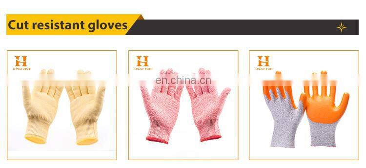TPR Anti Impact HPPE Cut Hand Gloves Sandy Nitrile Coated Cut Resistant Impact Gloves