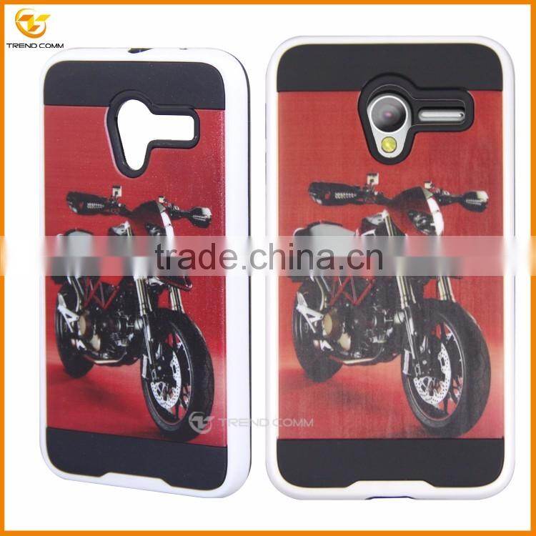 motorcycle printed custom hard plastic case for alcatel one touch pop3 5.5