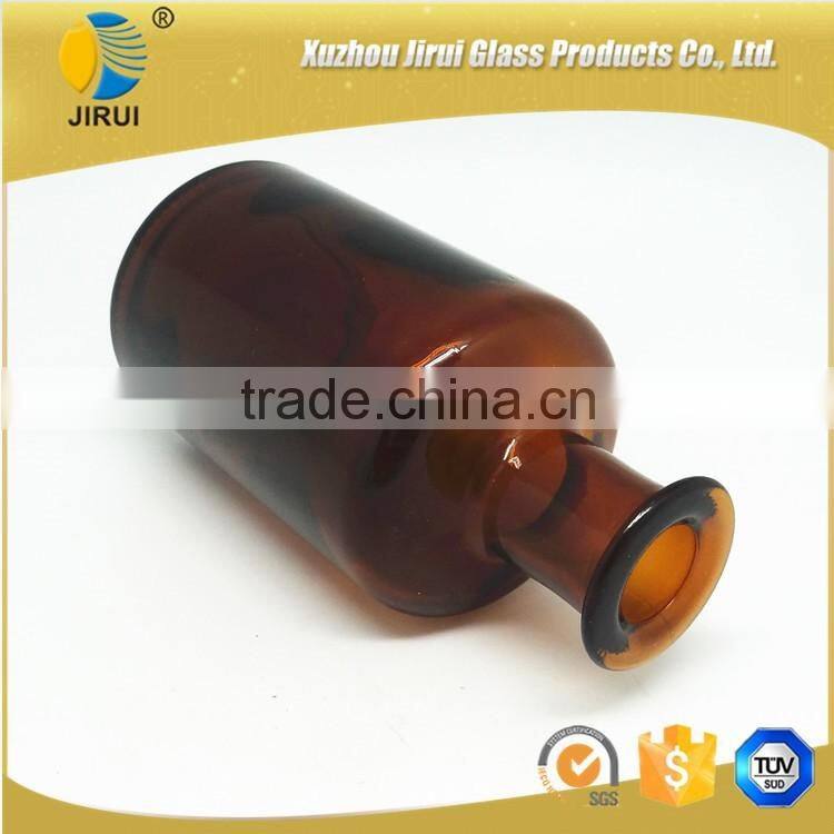 240ml amber color diffuser aroma glass bottles with wooden cork