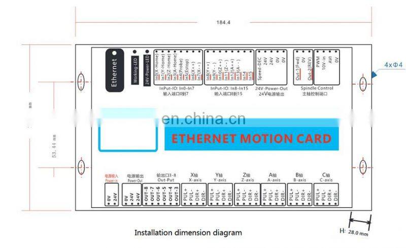 Upgrade Mach3 2MHz MK6-V 6 Axis Motion Controller Card USB Port CNC Breakout Board