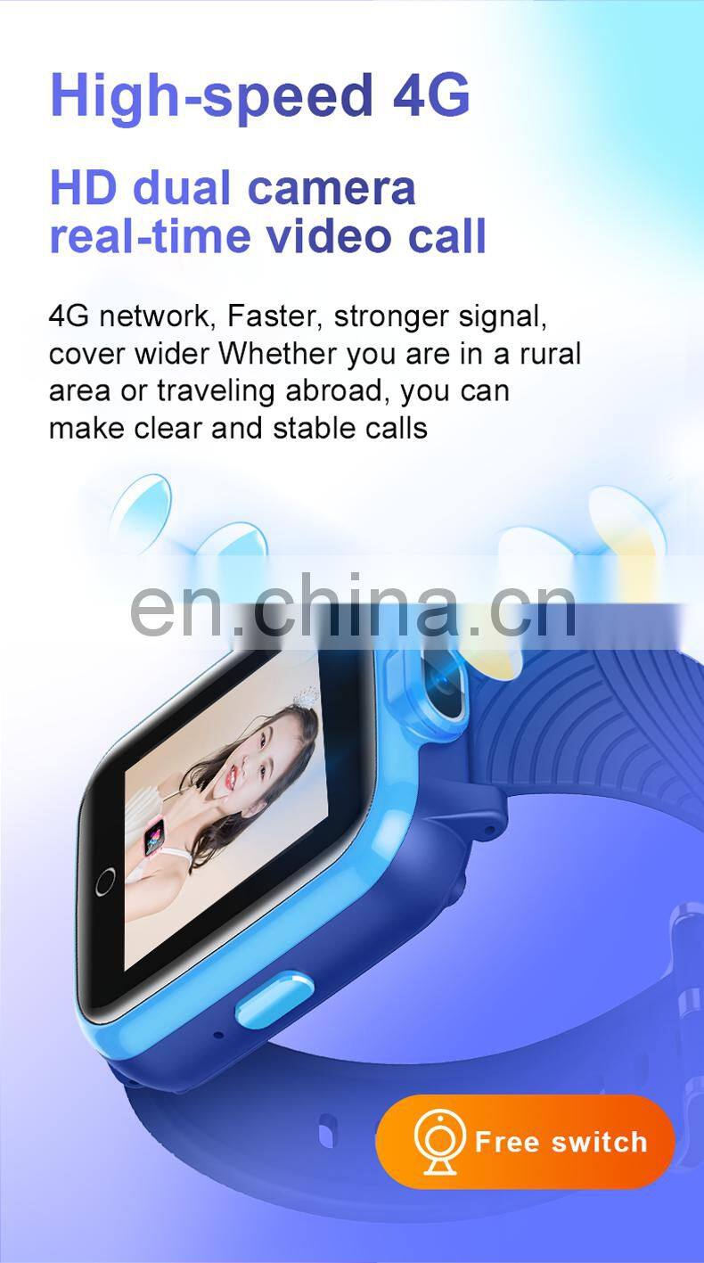 2021 SOS anti-lost alarm clock remote monitor smartwatch mobile phone watch kids 4G LTE GPS Smart Watch