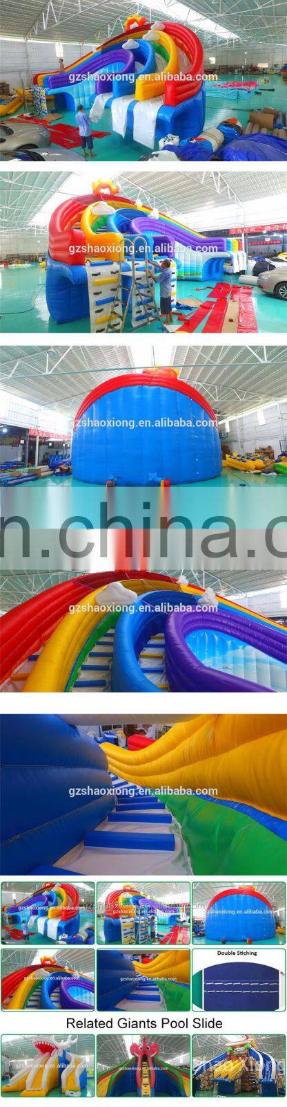 Summer Water Play Equipment Large Inflatable Water Park With Water Slide Good Prices Selling