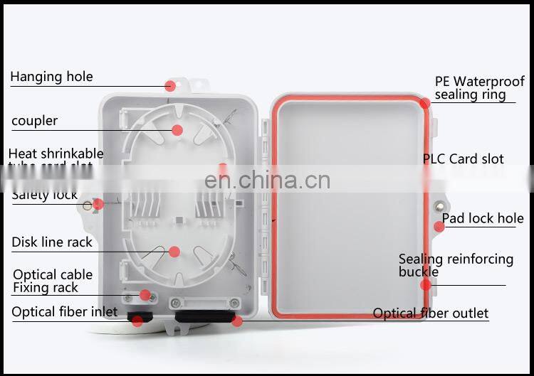 Optic Cable Outdoor Wall Mount Small Ftth waterproof Junction optical fiber splice box