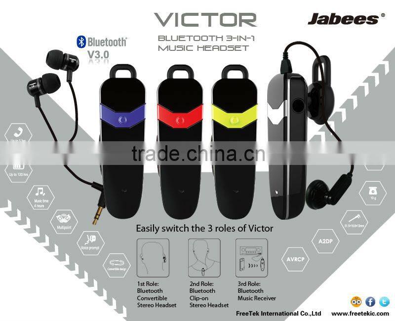 Convertible Bluetooth Headset New Launched 4.0 Version Headset Blue Tooth