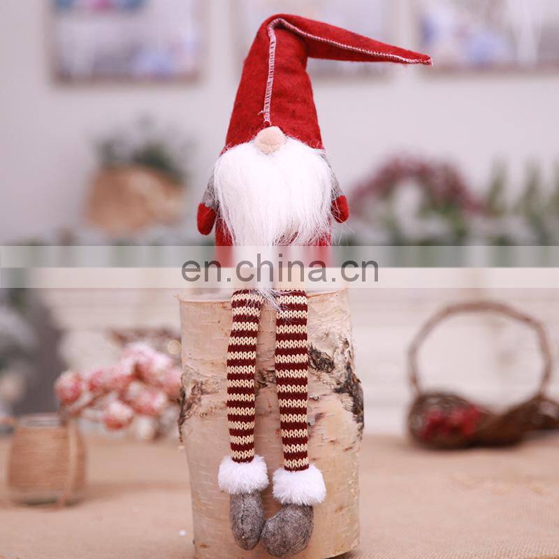 2022 Christmas Long-legged Doll Toys 20 Inches Handmade Christmas Gnome Swedish Figurines Xmas Decoration Dolls