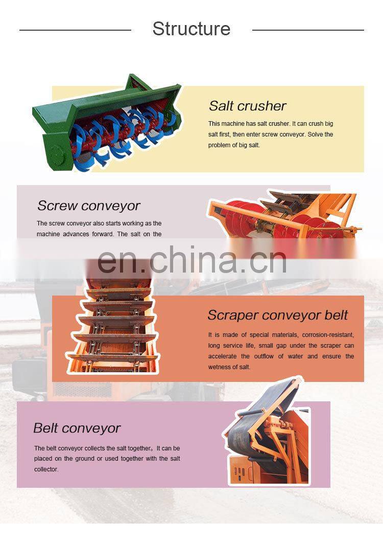 Factory supply sea salt production machines processing Salt Harvester
