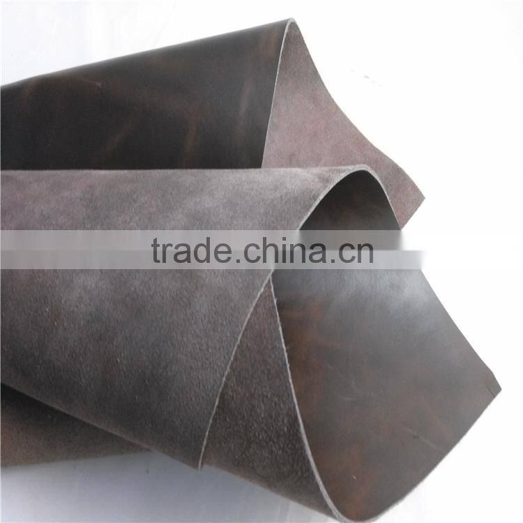 Cow pull up genuine china leather