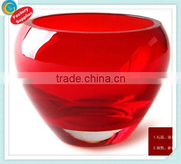 long-stemmed glass candle holder