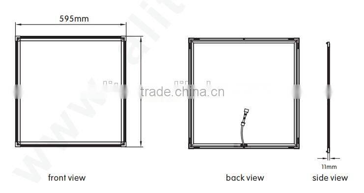 TUV 40W 620x620mm Panel lights PMMA diffuser LED panel