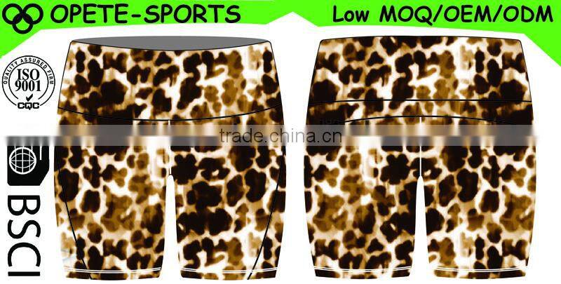 Fashion design girls seamless yoga shorts, fit for sports