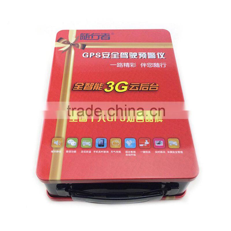 with plastic handle electronic products tin cans