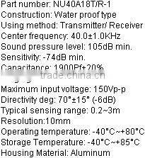 ultrasonic sensor for car 0.2-3m sensor range