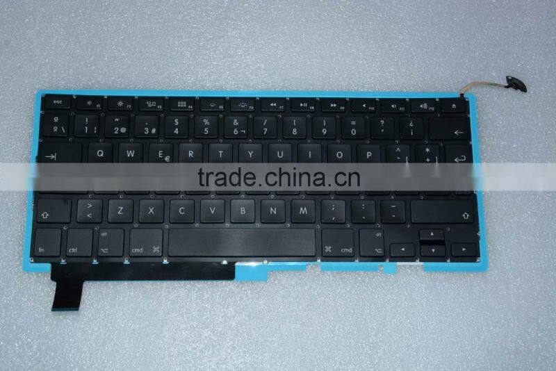 Professional Spanish Laptop keyboard Replacement LED Backlight Lighting For Macbook Pro A1286 2008-2012