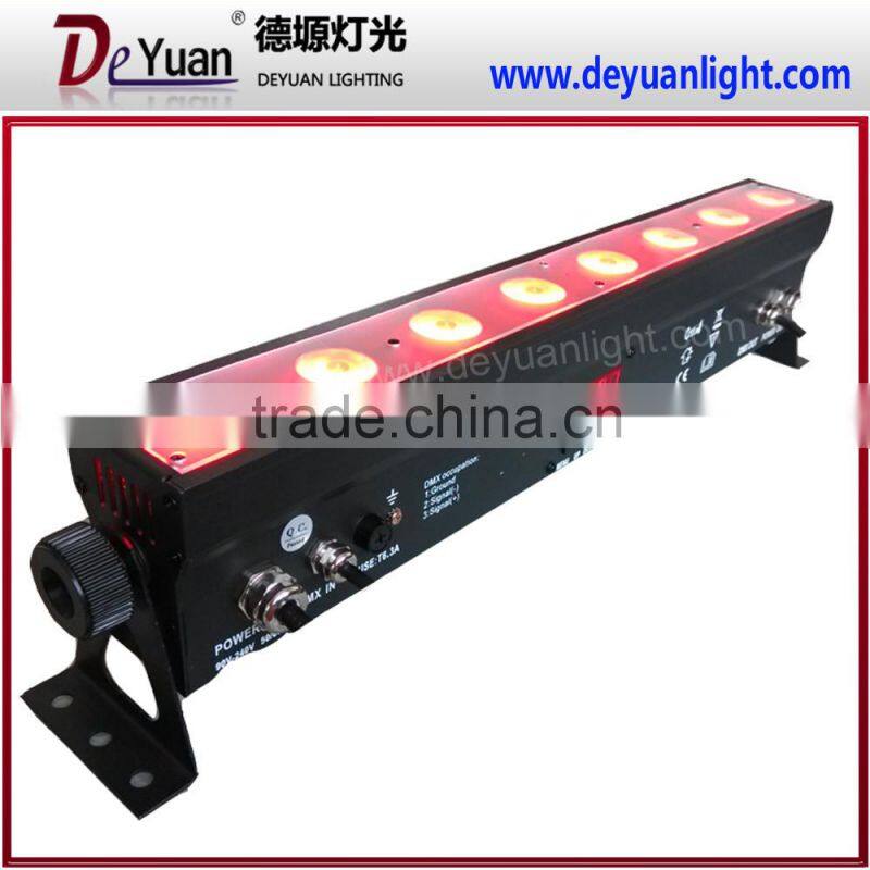 Dmx rgbw 4 in 1 8PCS X 8W led wall washer light