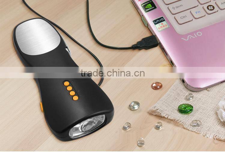 Emergency Hand Shaking Rechargeable Torch Light