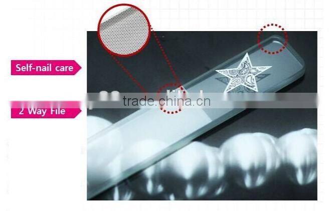 High tech hot korean glass gloss nail file glass fiber nail polishing tool polish tool