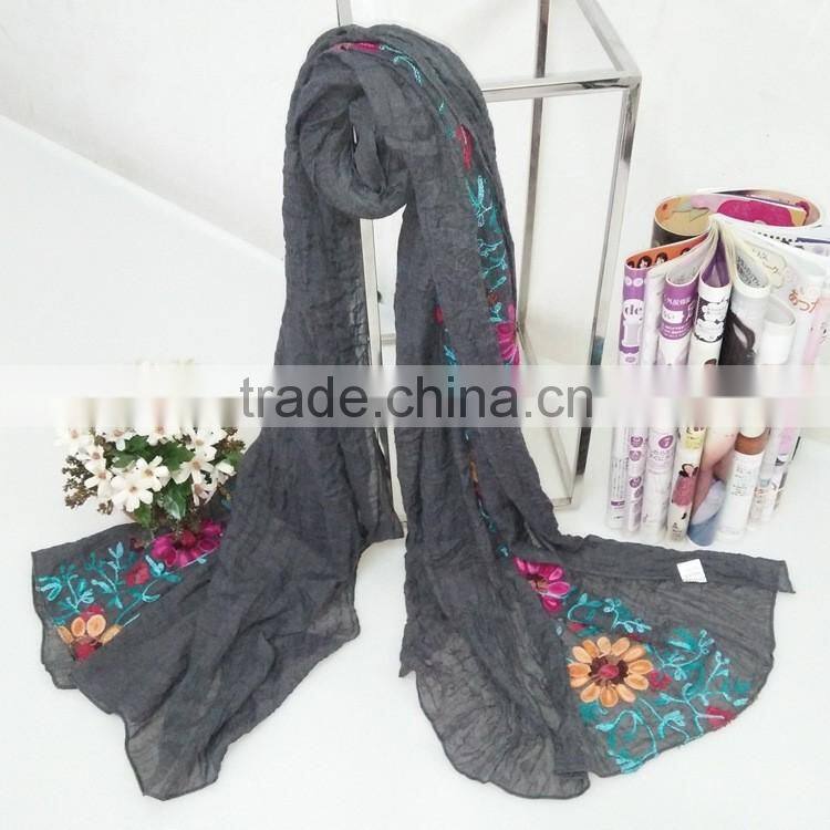 Wholesale Flower Embroidery Women Ladies Fashion Exquisite Hijab