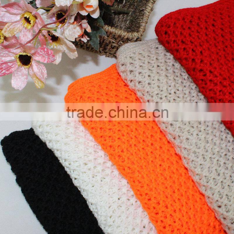 2014 Winter Newest White Warm Acrylic Circle Loop Scarf
