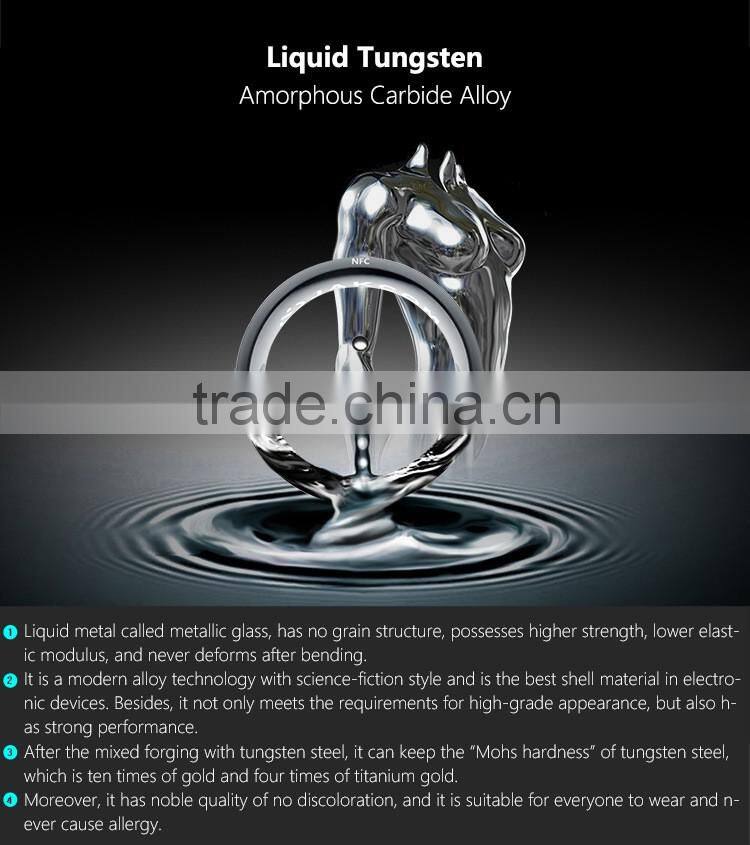 Titanium and healthy magnet nfc smart ring for smart phone (Android & Windows phone)