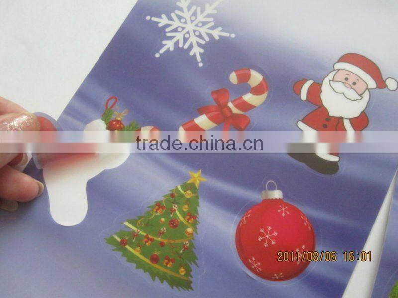 transparent static cling sticker