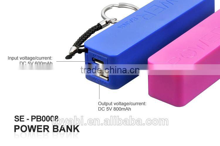 2015 new mini 2000mah real Capacity power bank weightlight portable Lipstick Power Bank