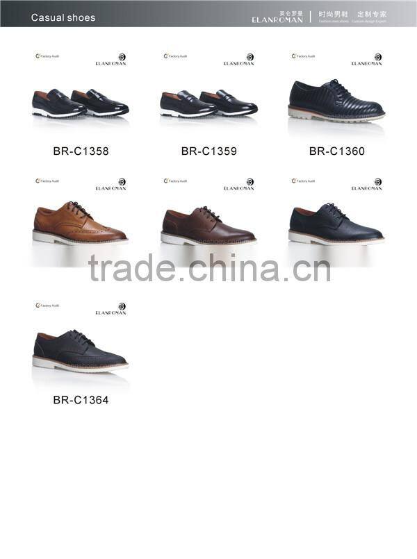 New style leather casual shoe for men from Guangzhou manufacturer business casual shoe