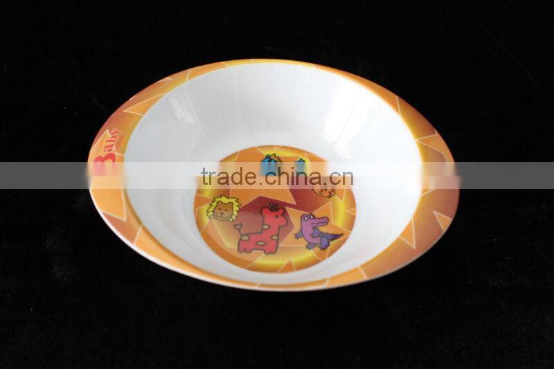 cartoon baby melamine bowl