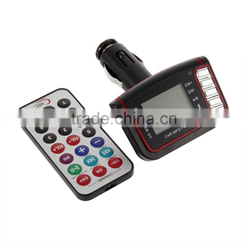 High Quality 1.44 inch LCD Wireless Remote Control USB Drive for SD TF Card FM Transmitter Car MP3 Player