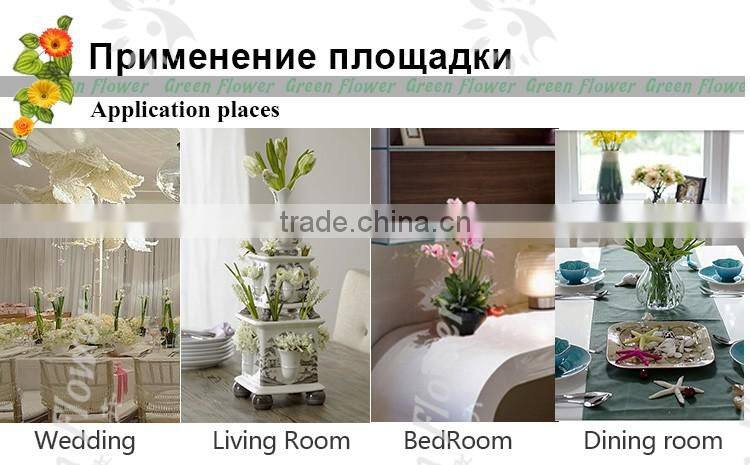 2016 Wholesale Multicolor Latex Artificial Flowers PU Real Touch Bouquet Wedding Bridal Decor Display Flower