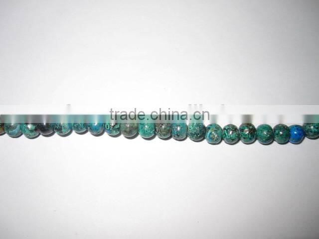 Wholesale Natural polished round bead chrysanthemum nugget gemstone for necklace making