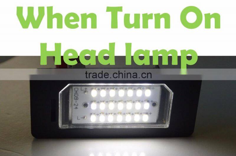 High quality Car FOR BMWW E90 E91 E92 E93 LICENSE PLATE LIGHT